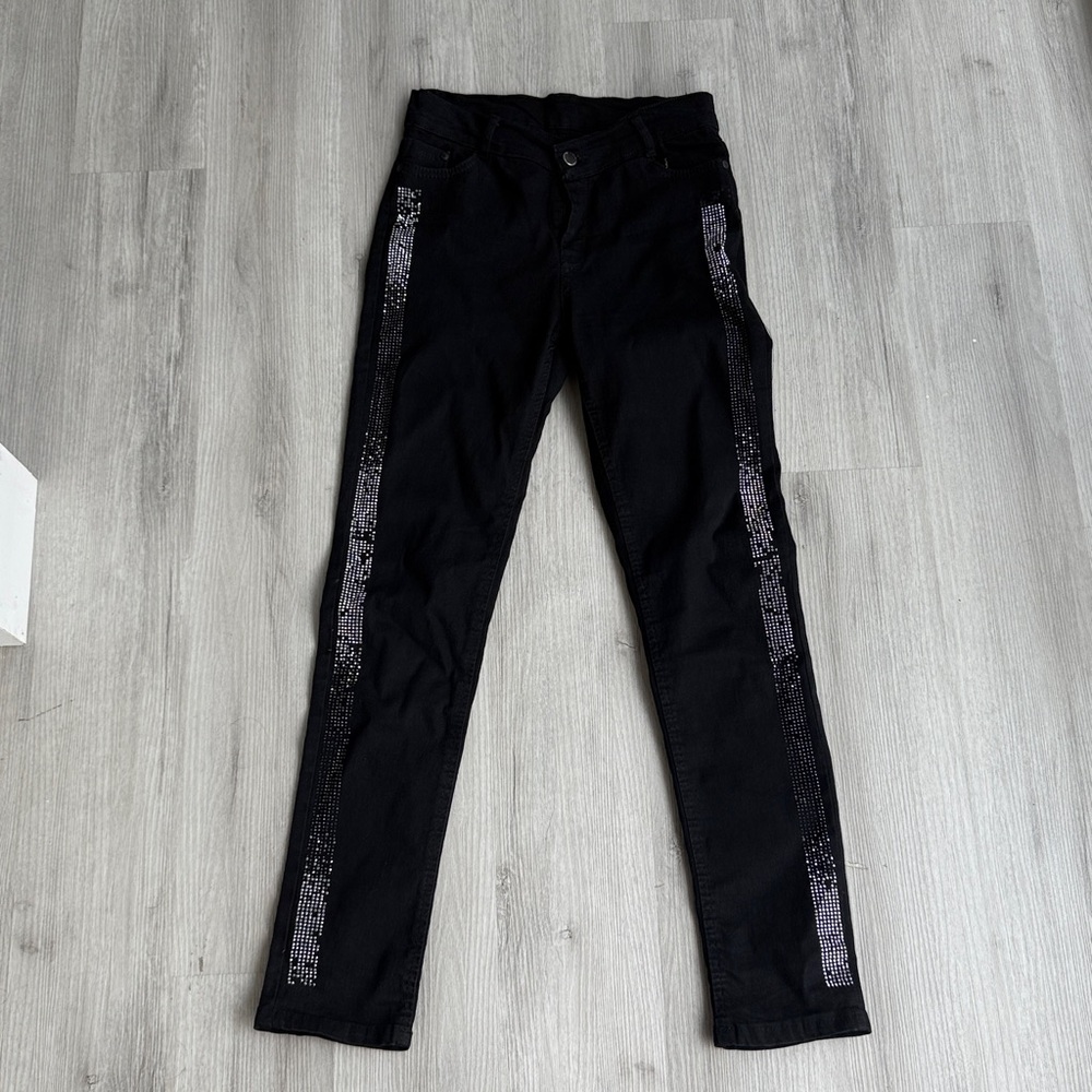 ND Jeans with Sequin Stripes